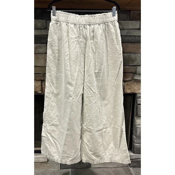 Women’s MADEWELL Melange Gray Corduroy Pull On Wide Leg Pants M *B2 - Picture 4 of 5